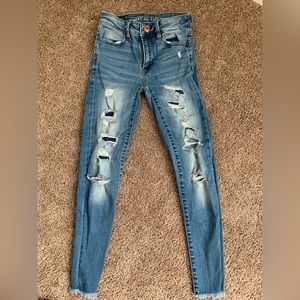 Size 00 Short American Eagle Hi-rise skinny jeans